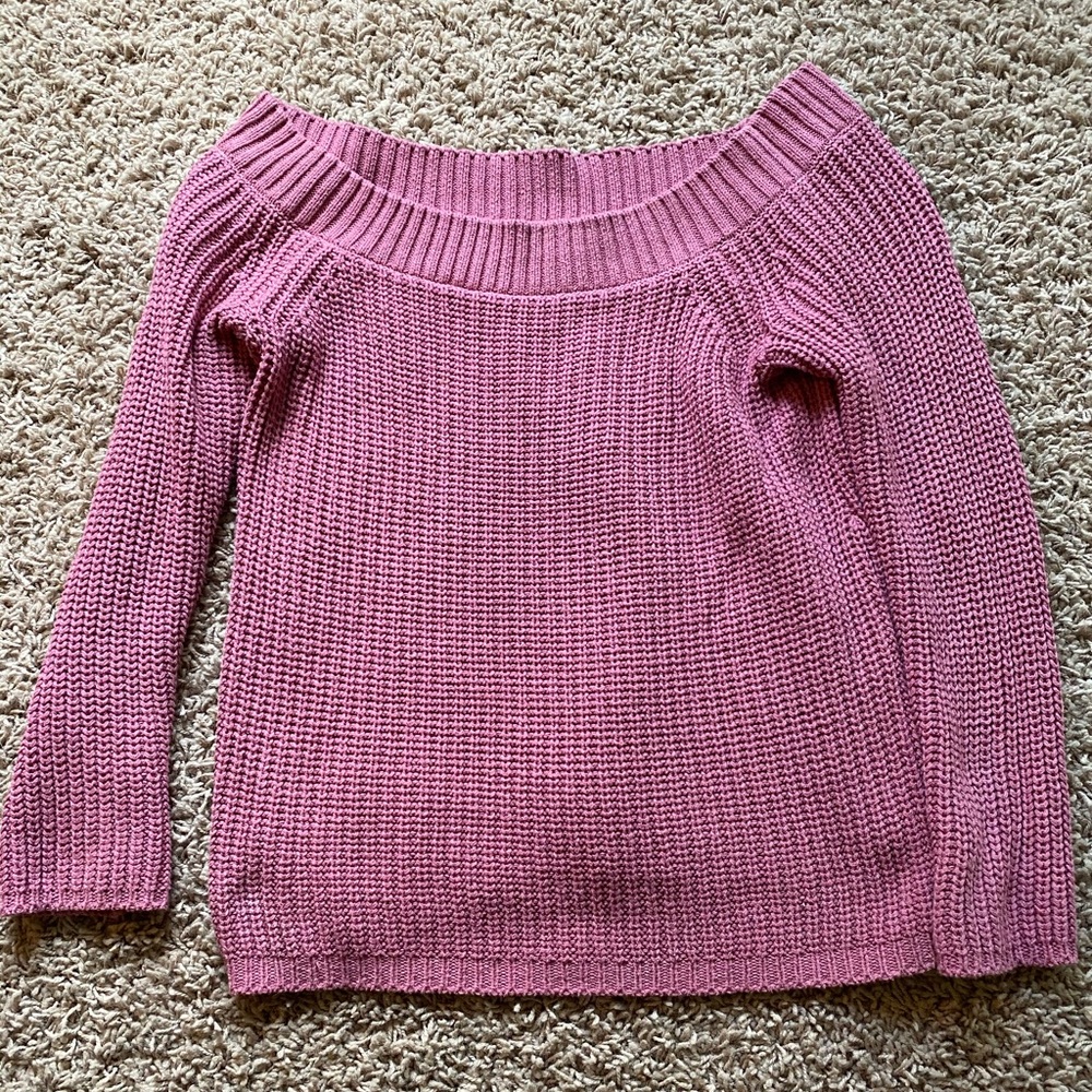 Pink off the shoulder top